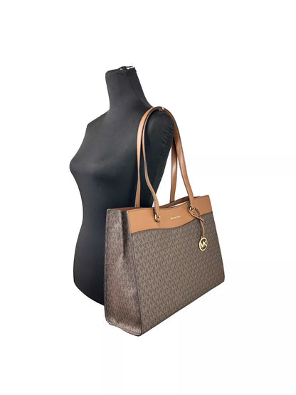 Grand sac fourre-tout Jet Set de Michael Kors, marron
