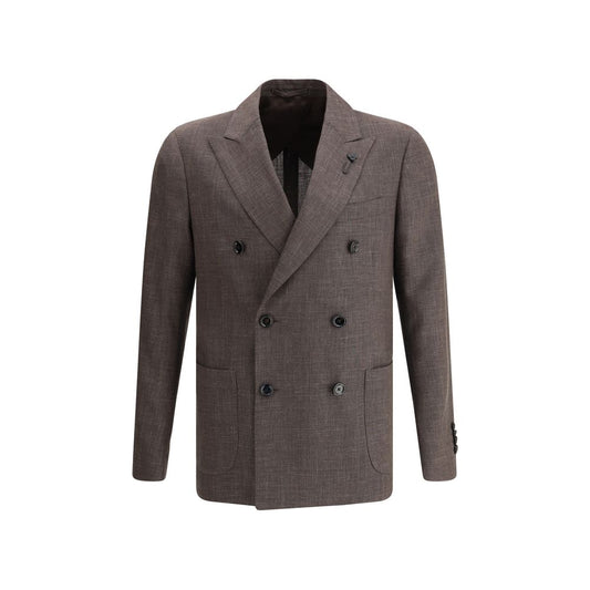 Veste blazer Lardini avec broche emblématique
