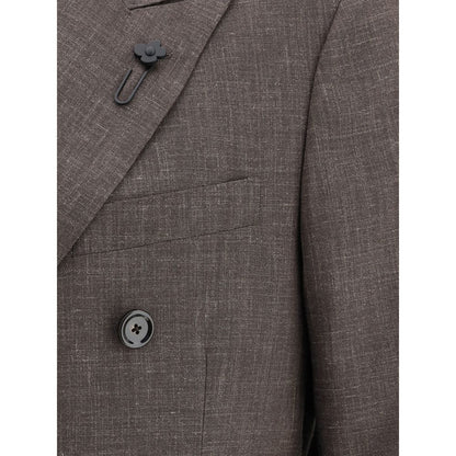 Veste blazer Lardini avec broche emblématique