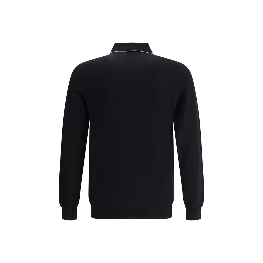 Svevo Langemouwen Polo Katoen Donkerblauw L Luxe Editie