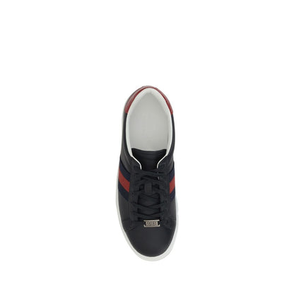 Baskets en cuir noir Gucci