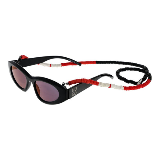 Lunettes de soleil unisexes noires Hugo Boss