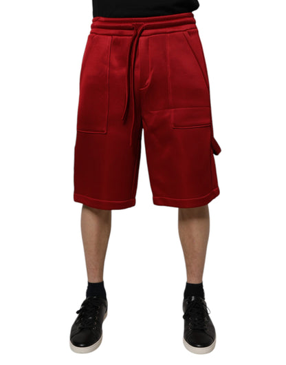 Bermuda taille moyenne en nylon viscose marron Dolce &amp; Gabbana