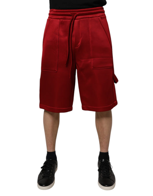 Bermuda taille moyenne en nylon viscose marron Dolce &amp; Gabbana