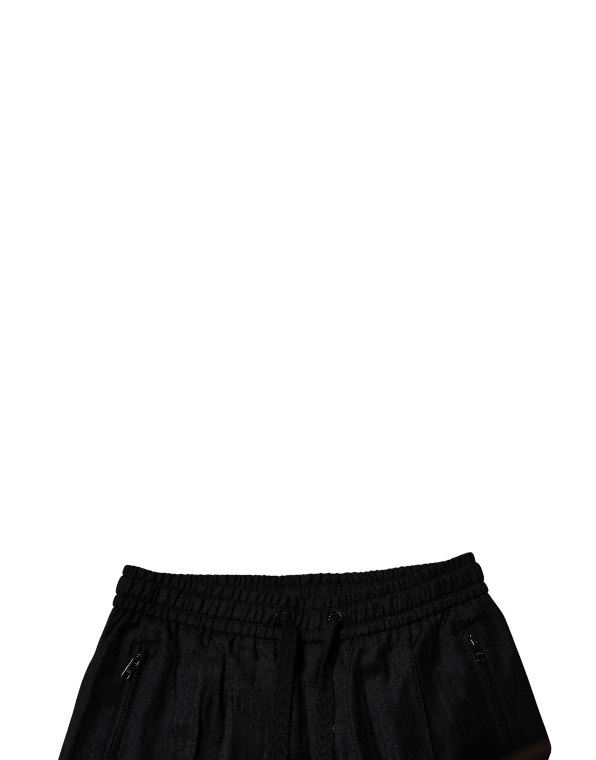 Dolce & Gabbana Black Wool Jogger Jogging Pants by Dolce & Gabbana