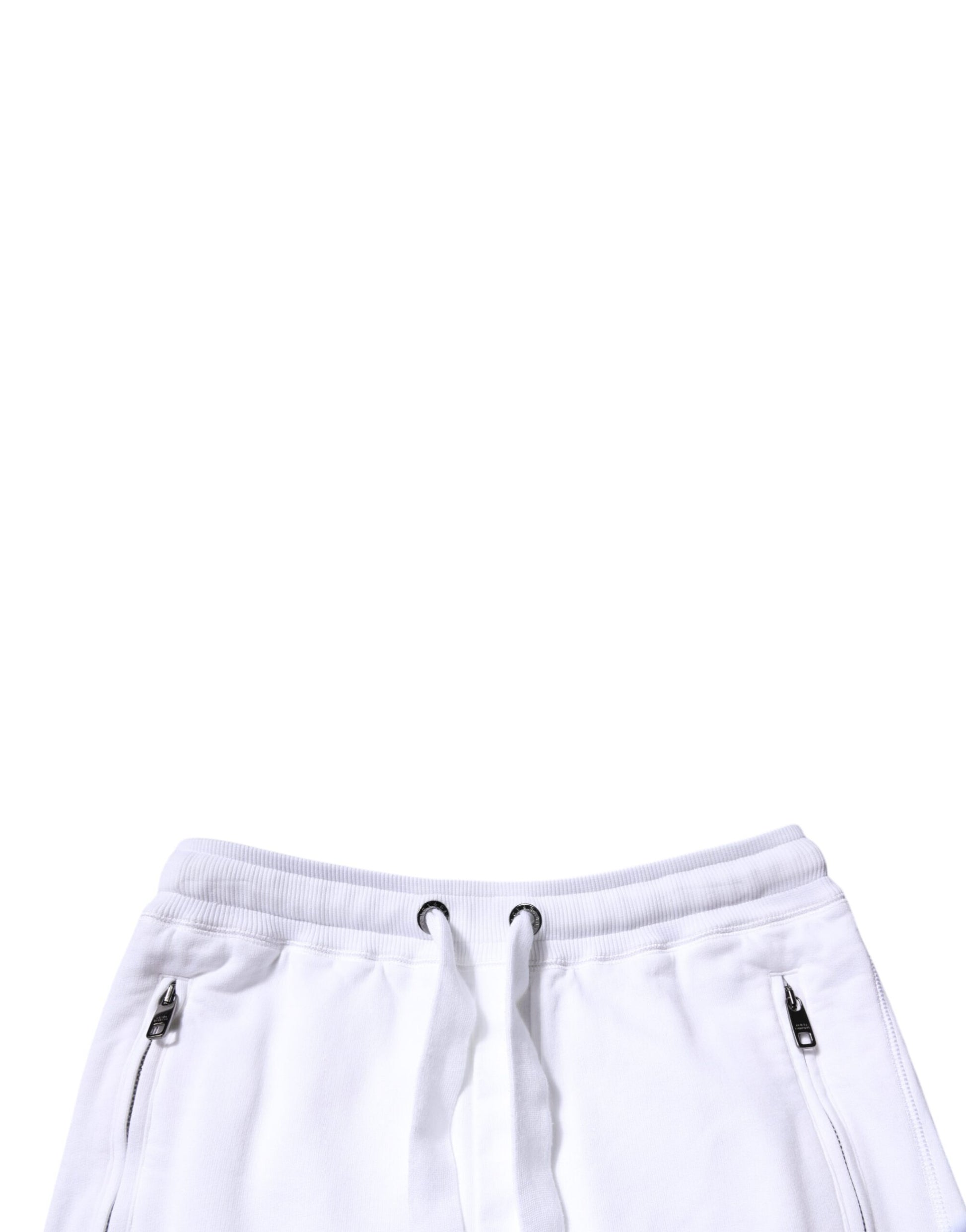 Dolce & Gabbana White Cotton Logo Jogger Pants by Dolce & Gabbana