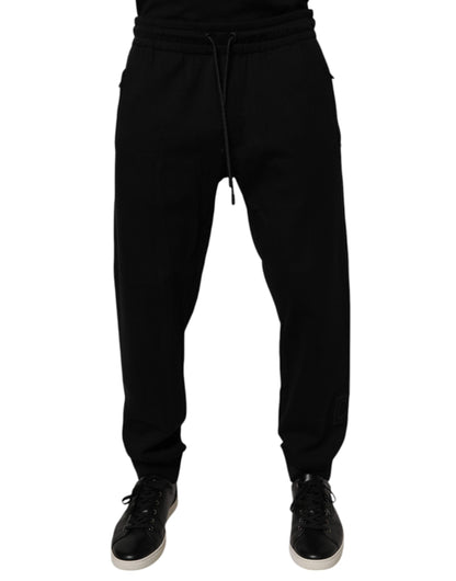 Dolce & Gabbana Black Cotton Jogger Jogging Pants by Dolce & Gabbana