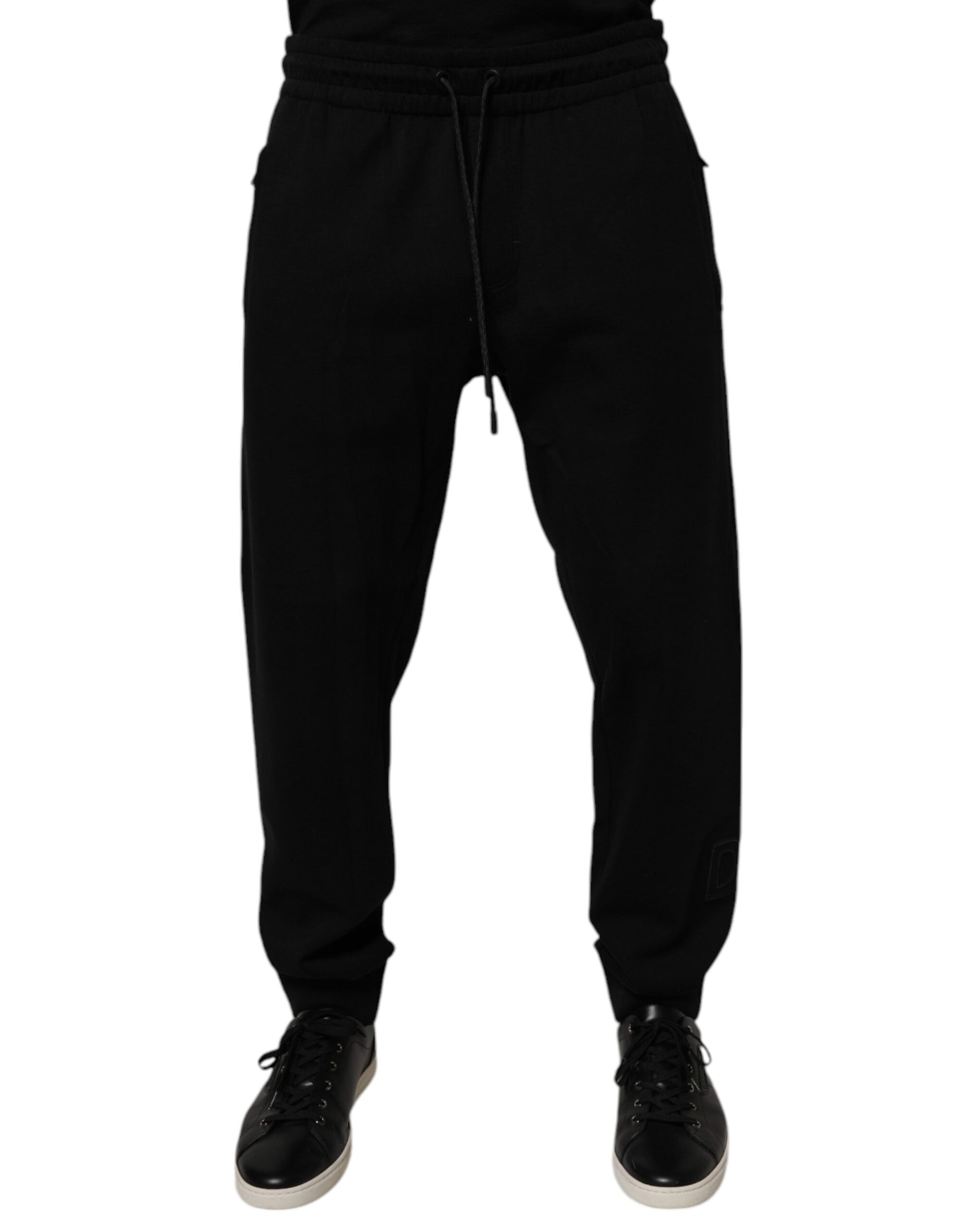 Dolce & Gabbana Black Cotton Jogger Jogging Pants by Dolce & Gabbana