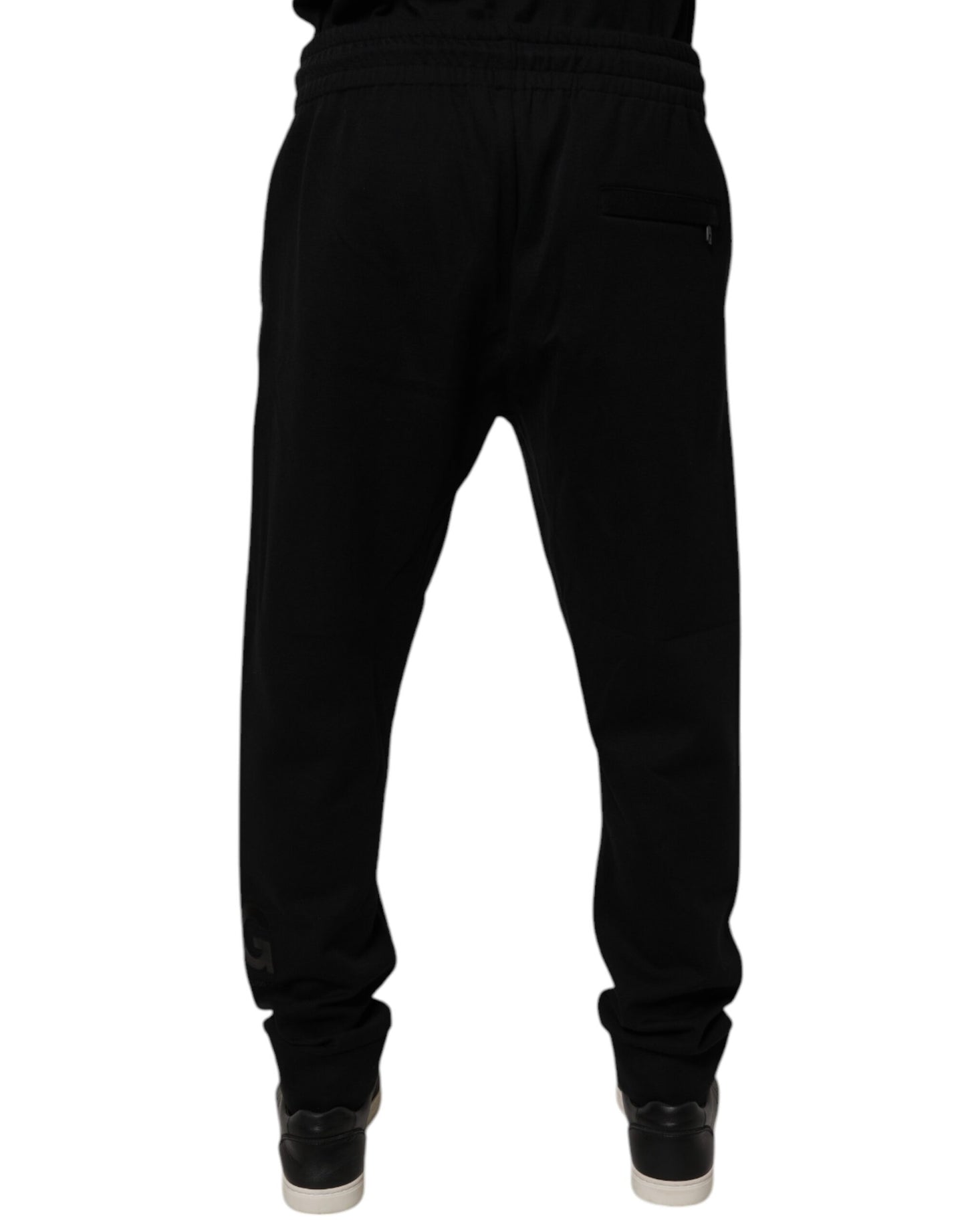 Dolce & Gabbana Black Cotton Jogger Jogging Pants by Dolce & Gabbana