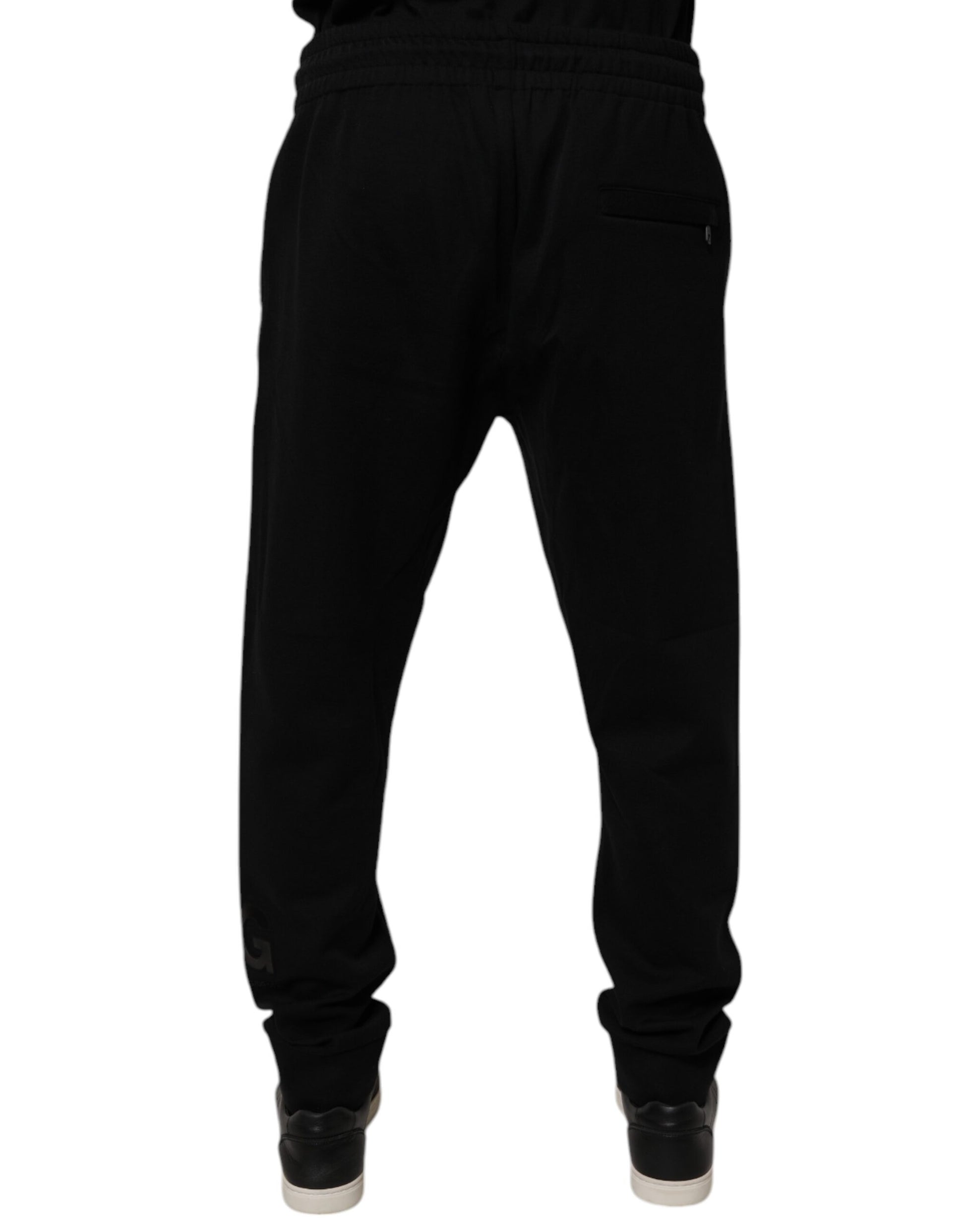 Dolce & Gabbana Black Cotton Jogger Jogging Pants by Dolce & Gabbana