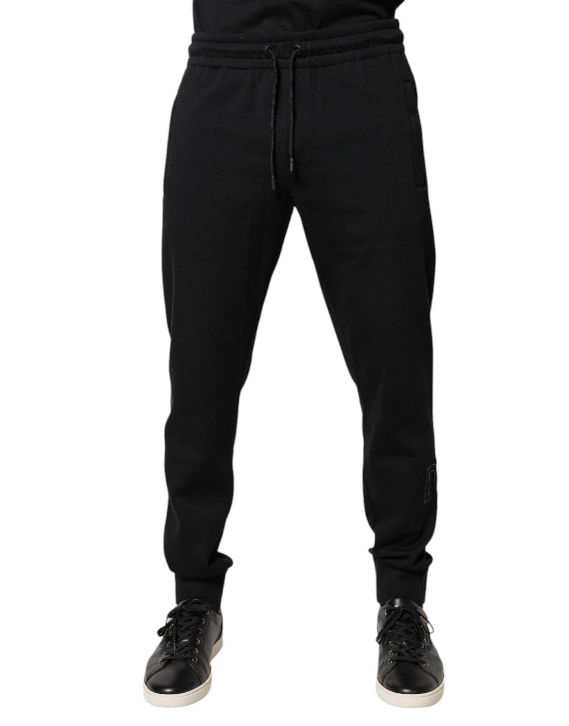 Dolce & Gabbana Black Cotton Jogger Jogging Pants by Dolce & Gabbana