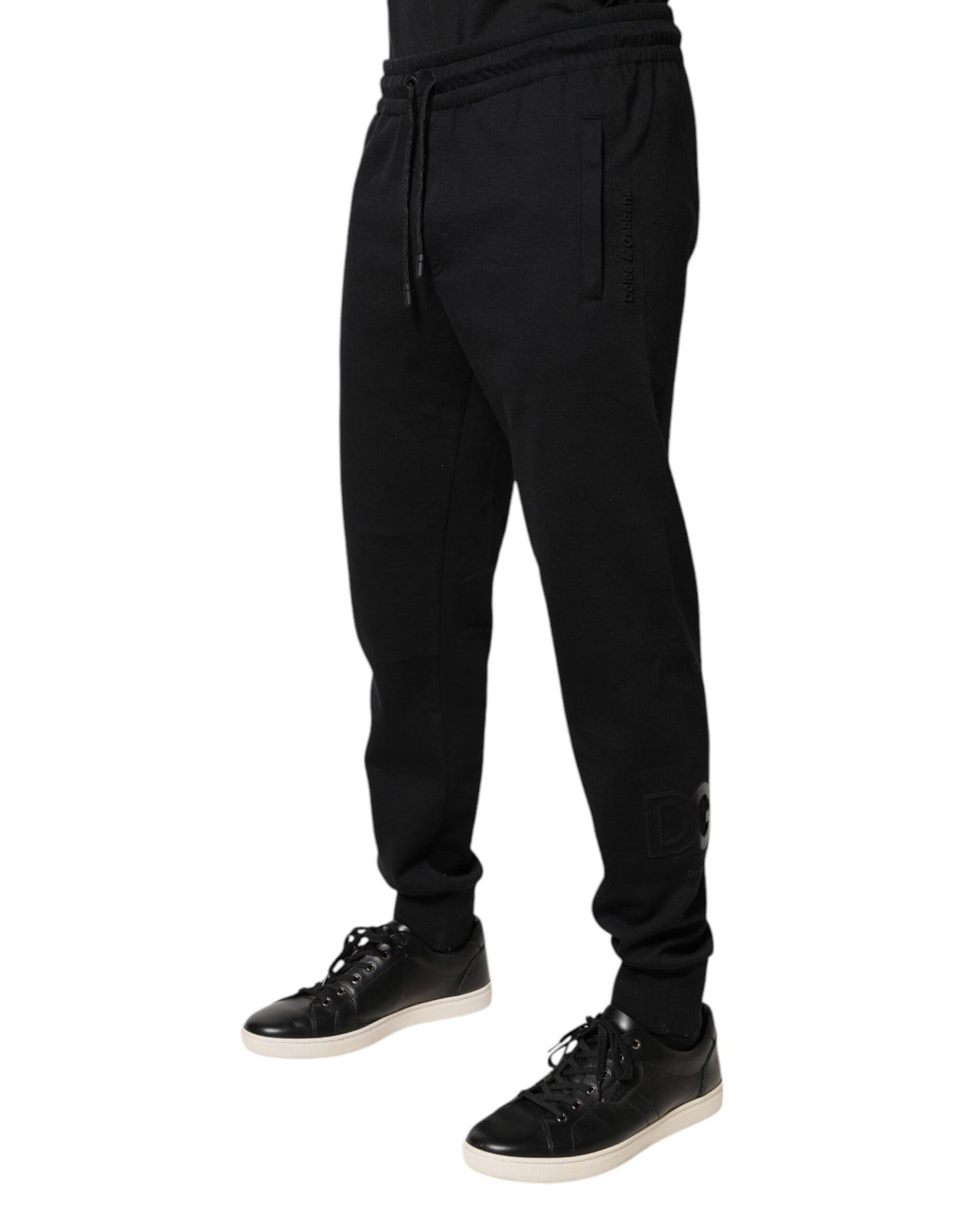 Dolce & Gabbana Black Cotton Jogger Jogging Pants by Dolce & Gabbana