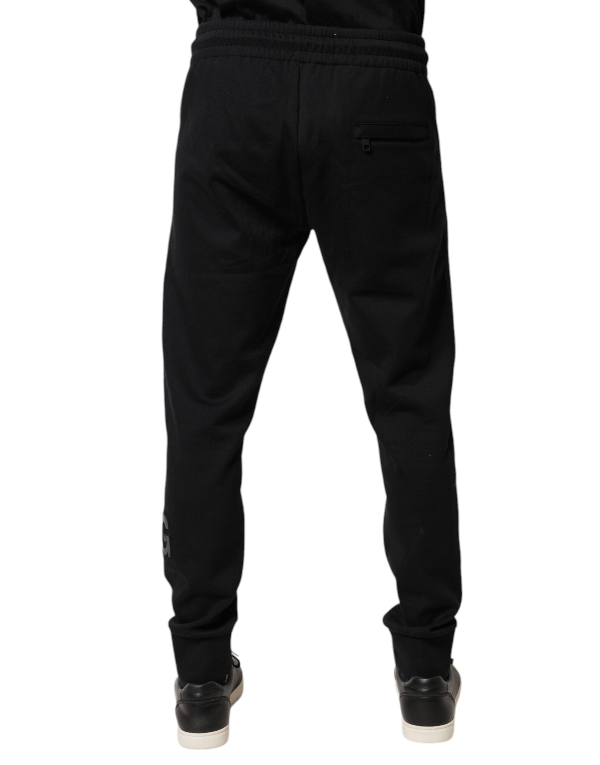 Dolce & Gabbana Black Cotton Jogger Jogging Pants by Dolce & Gabbana