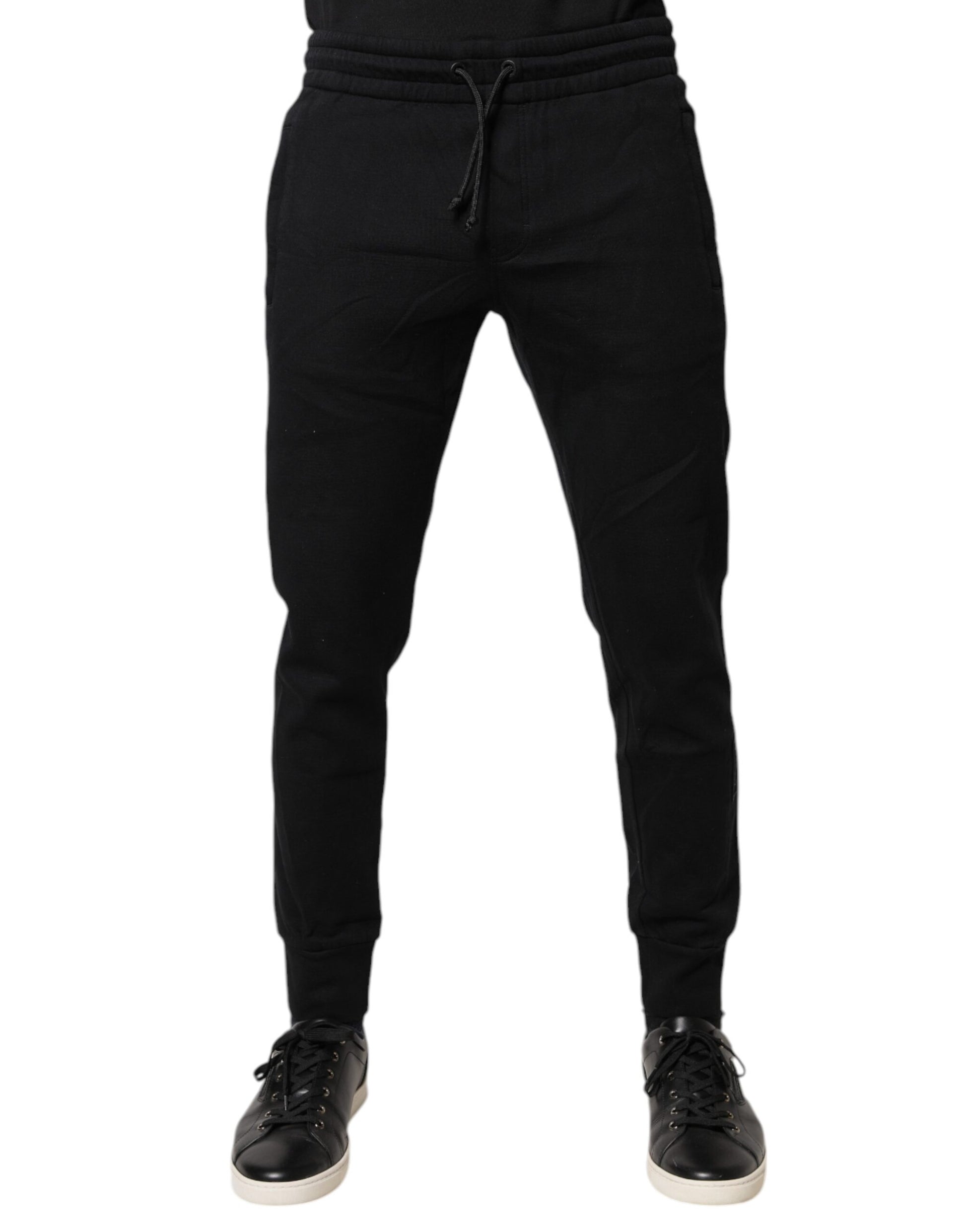 Dolce & Gabbana Black Cotton Jogger Jogging Pants by Dolce & Gabbana