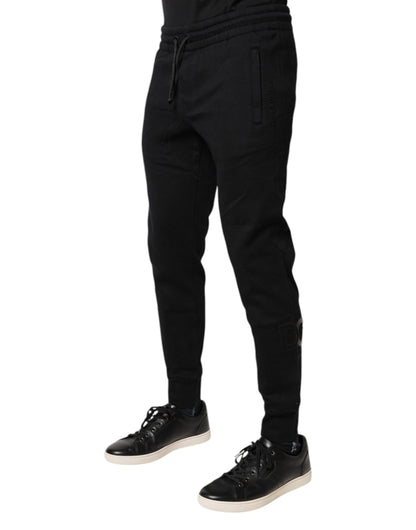 Dolce & Gabbana Black Cotton Jogger Jogging Pants by Dolce & Gabbana