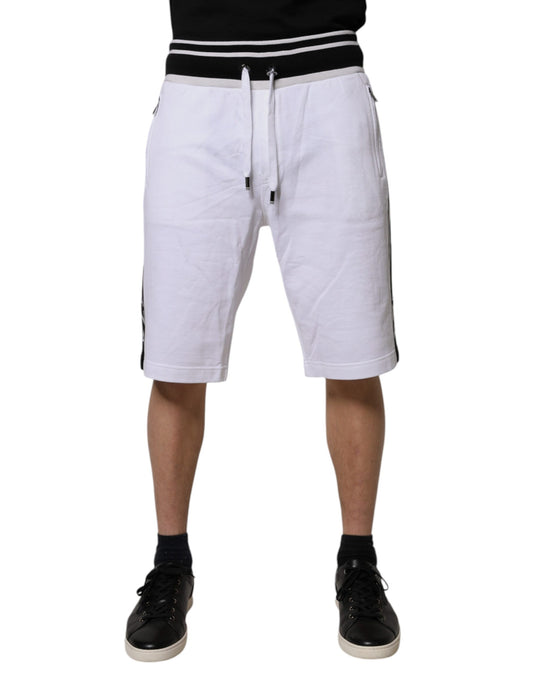 Bermuda Dolce &amp; Gabbana en coton à rayures blanches DG King
