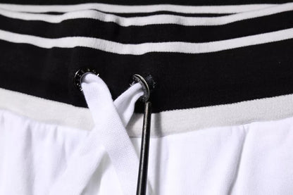 Bermuda Dolce &amp; Gabbana en coton à rayures blanches DG King