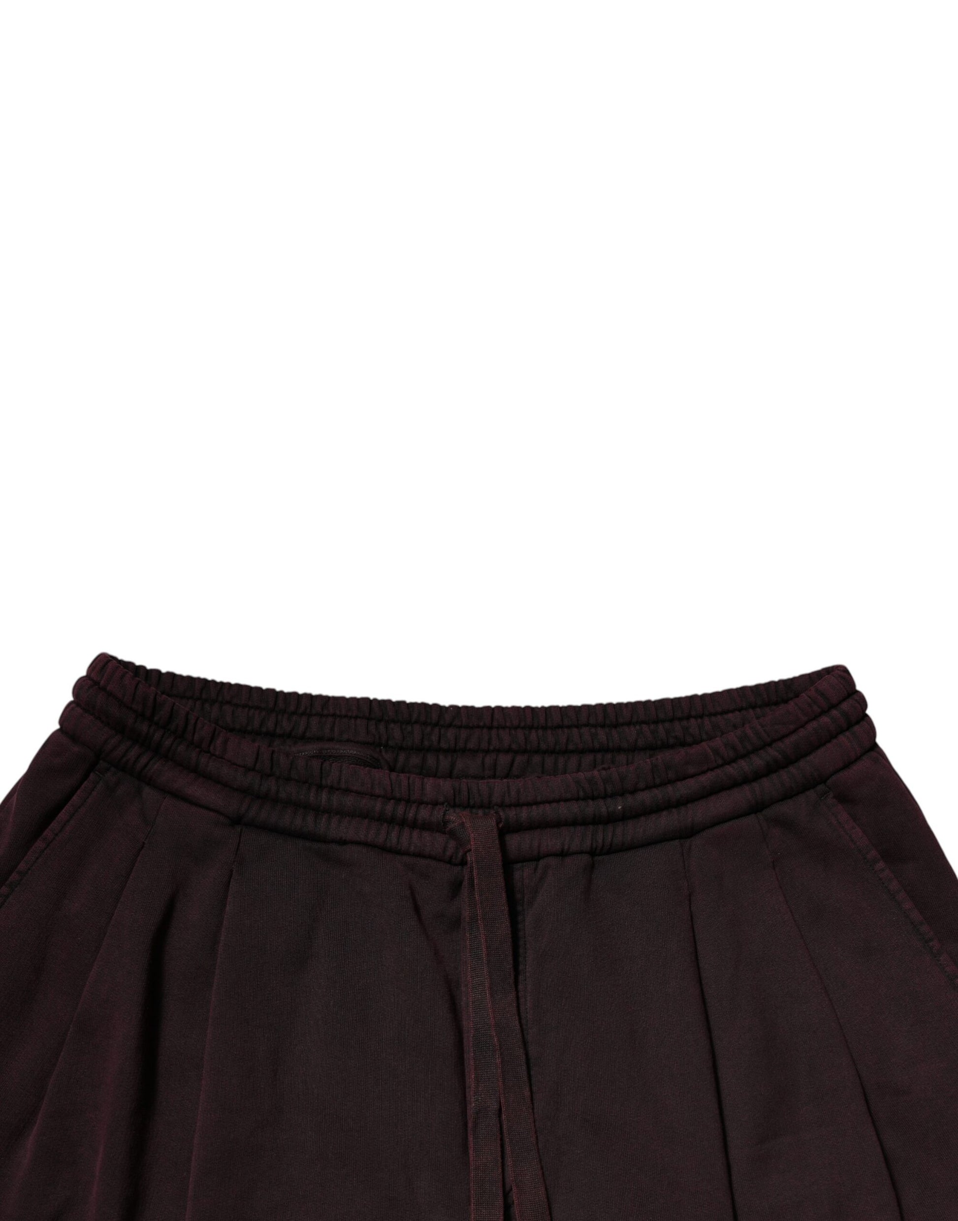 Dolce & Gabbana Dark Violet Cotton Cargo Jogger Pants by Dolce & Gabbana