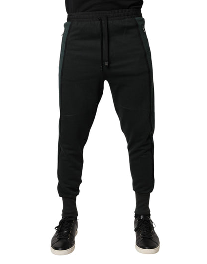 Dolce & Gabbana Black Cotton Blend Jogger Sweatpants Pants by Dolce & Gabbana