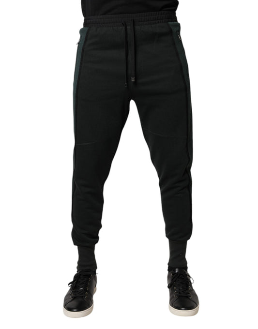 Dolce & Gabbana Black Cotton Blend Jogger Sweatpants Pants by Dolce & Gabbana