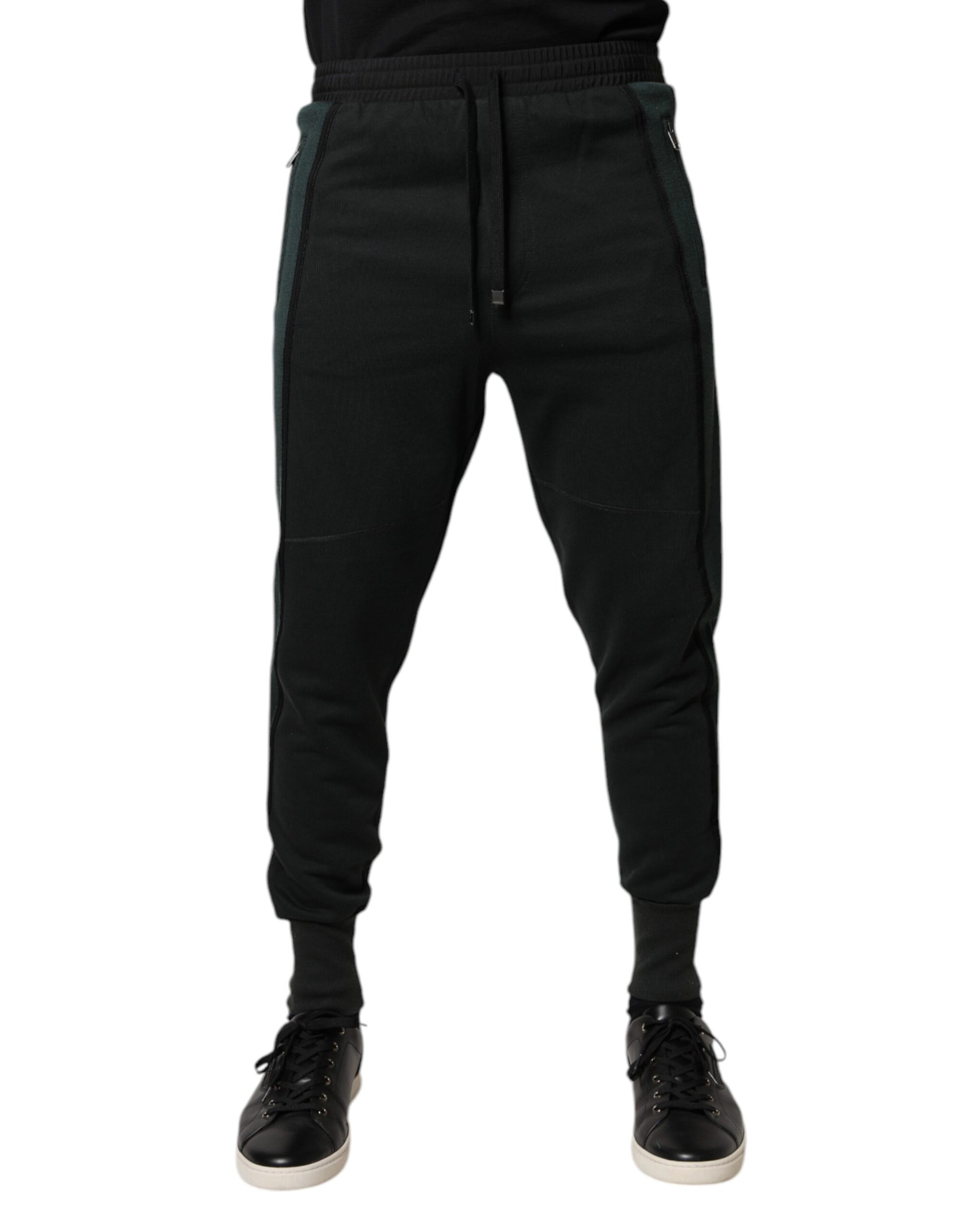 Dolce & Gabbana Black Cotton Blend Jogger Sweatpants Pants by Dolce & Gabbana