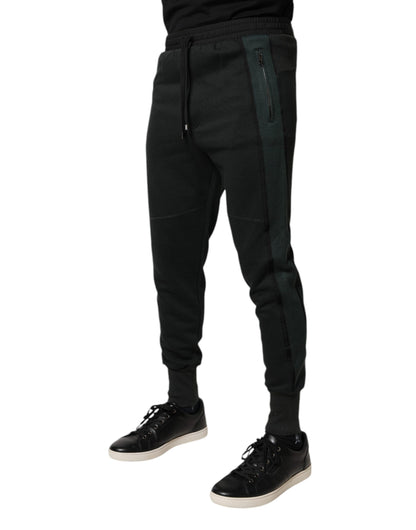 Dolce & Gabbana Black Cotton Blend Jogger Sweatpants Pants by Dolce & Gabbana