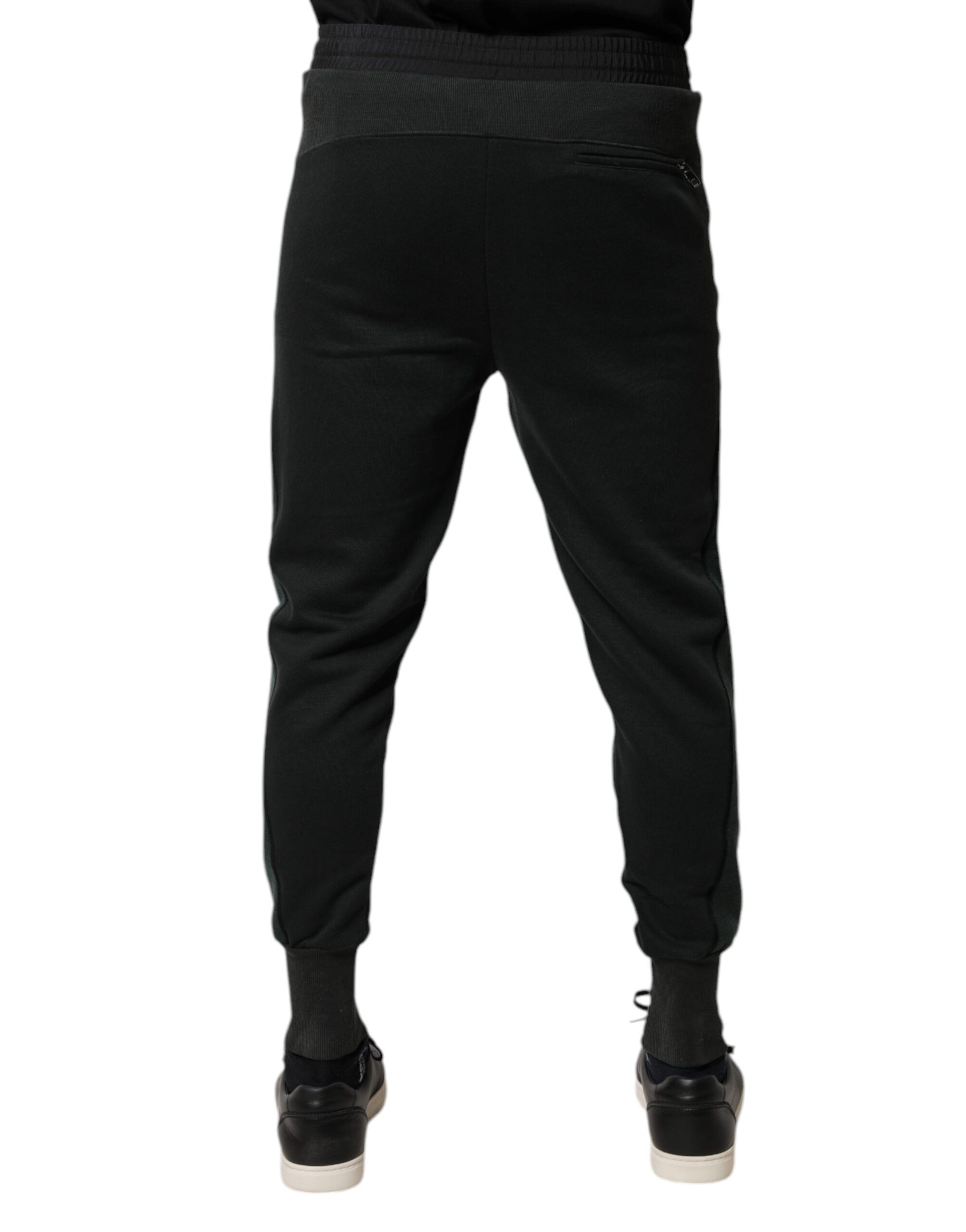 Dolce & Gabbana Black Cotton Blend Jogger Sweatpants Pants by Dolce & Gabbana