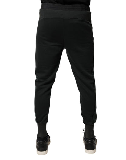 Dolce & Gabbana Black Cotton Blend Jogger Sweatpants Pants by Dolce & Gabbana