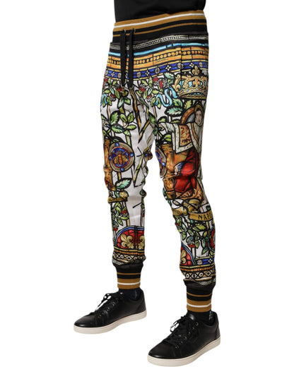 Dolce & Gabbana Multicolor NAPOLEON Jogger Sweatpants Pants by Dolce & Gabbana