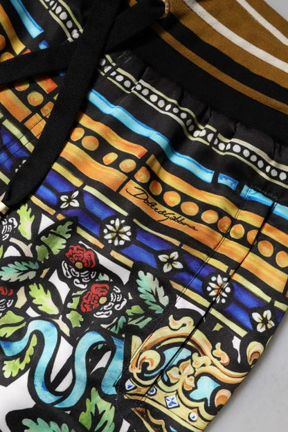 Dolce & Gabbana Multicolor NAPOLEON Jogger Sweatpants Pants by Dolce & Gabbana