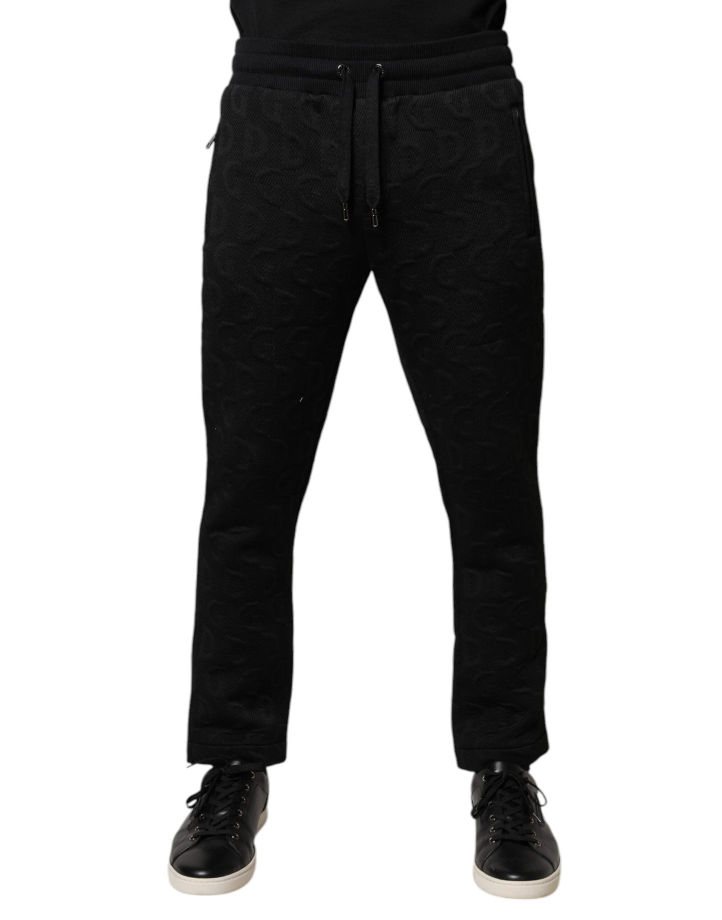 Dolce & Gabbana Black Logo Monogram Jogger Sweatpants Pants by Dolce & Gabbana