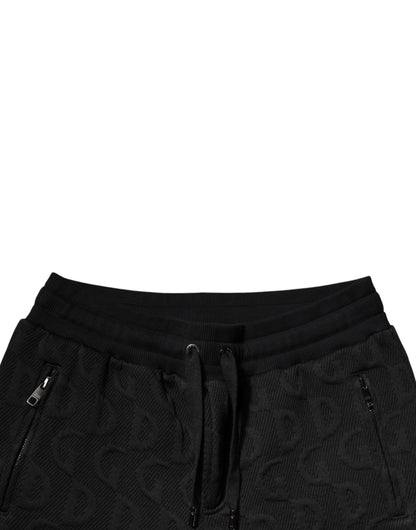 Dolce & Gabbana Black Logo Monogram Jogger Sweatpants Pants by Dolce & Gabbana