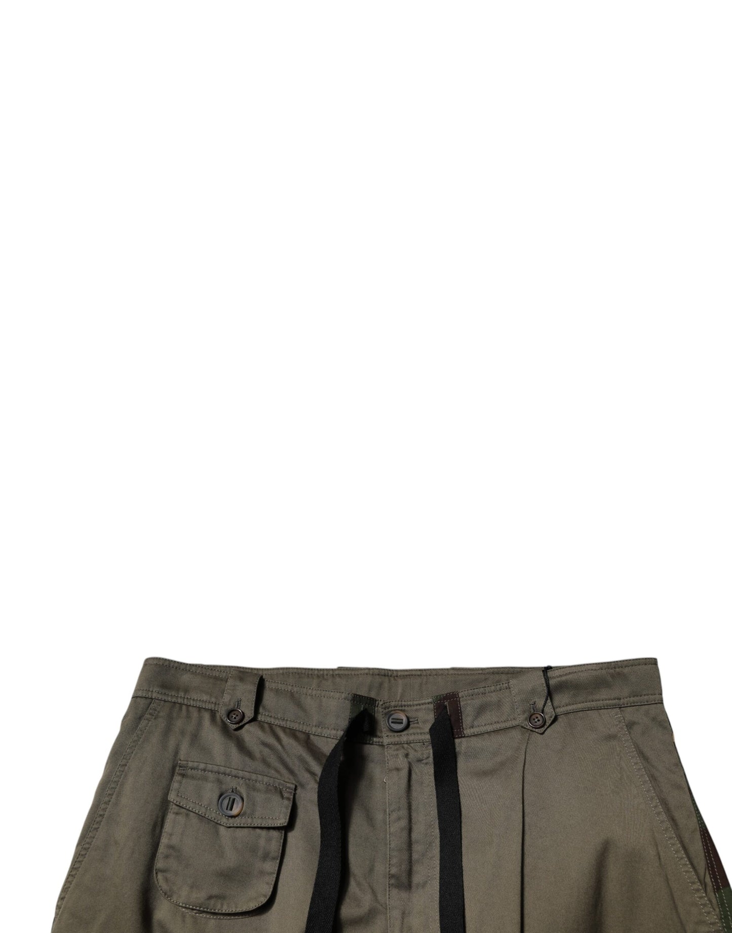 Dolce & Gabbana Multicolor Patchwork Camouflage Cargo Pants by Dolce & Gabbana