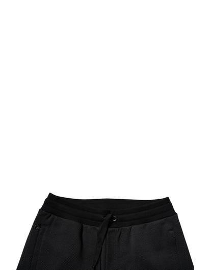 Dolce & Gabbana Black Polyester Men Jogger Sweatpants Pants by Dolce & Gabbana