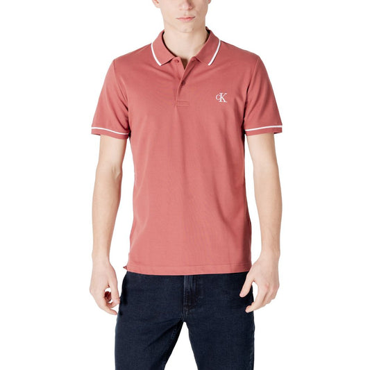 Polo en coton rouge Calvin Klein Jeans