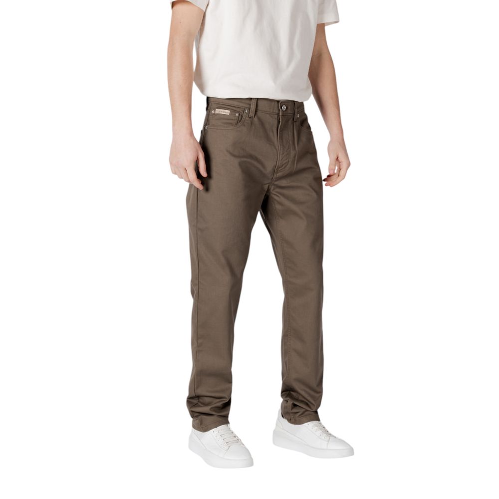 Calvin Klein Jeans Green Cotton Pant by Calvin Klein Jeans