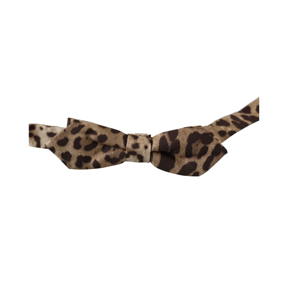 Cravates et nœud papillon en soie marron Dolce &amp; Gabbana