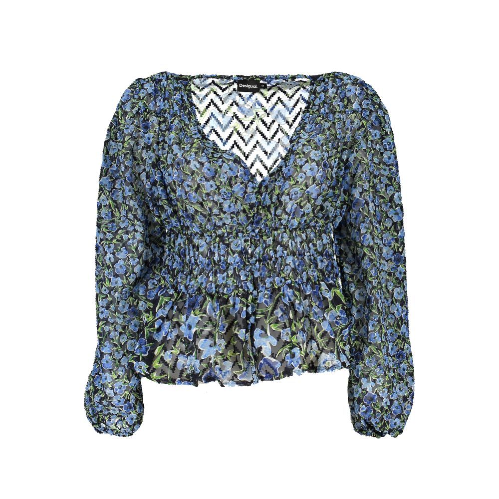 Desigual Blue Polyester Sweater by Desigual