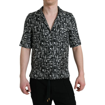 Dolce & Gabbana Black Silk T-Shirt by Dolce & Gabbana