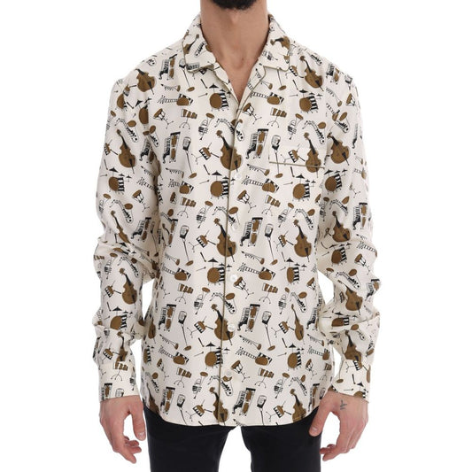 Dolce & Gabbana Multicolor Silk Shirt by Dolce & Gabbana