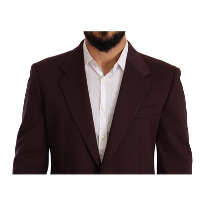 Blazer en coton violet Dolce &amp; Gabbana