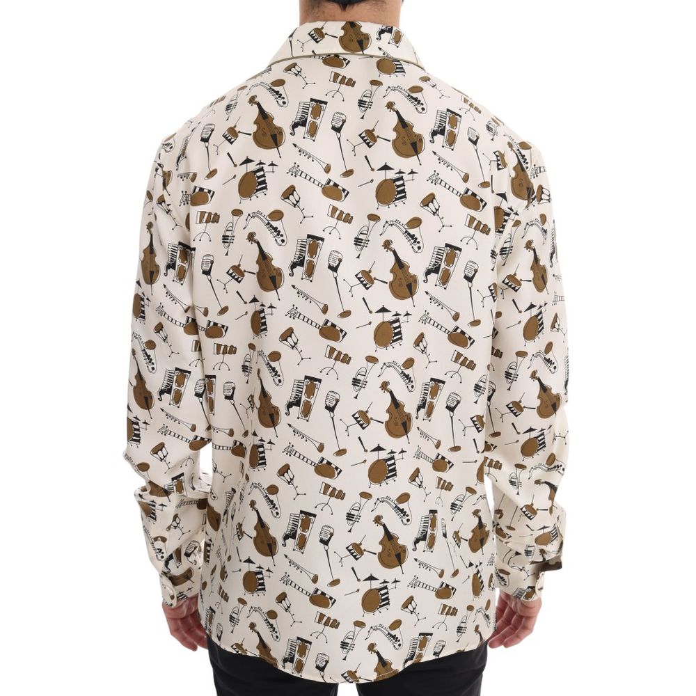Dolce & Gabbana Multicolor Silk Shirt by Dolce & Gabbana
