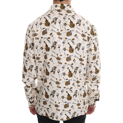 Dolce & Gabbana Multicolor Silk Shirt by Dolce & Gabbana