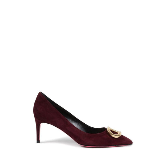 Escarpin en cuir suédé bordeaux Dee Ocleppo