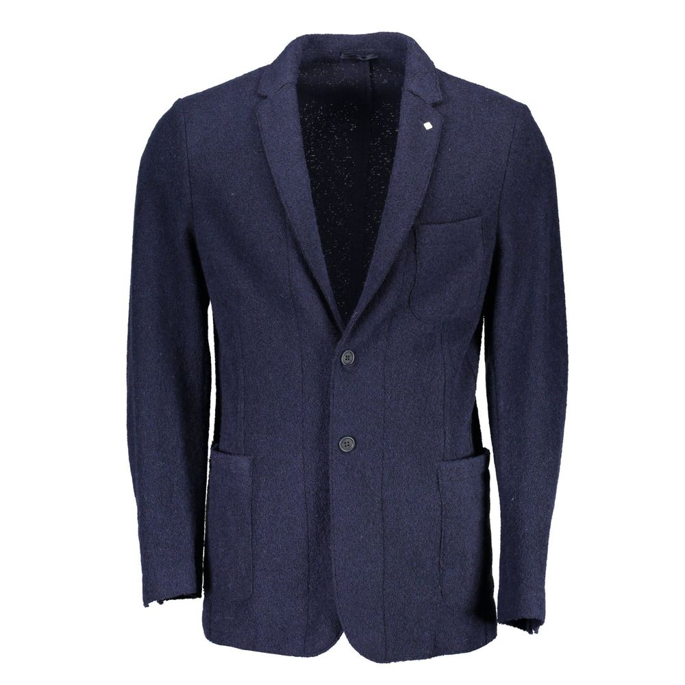 Veste blazer en laine bleue Gant