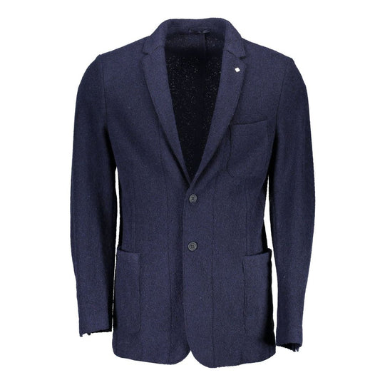 Veste blazer en laine bleue Gant
