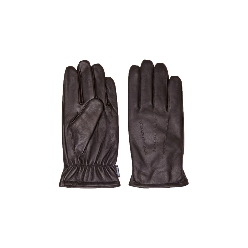 Gants en cuir marron Only &amp; Sons
