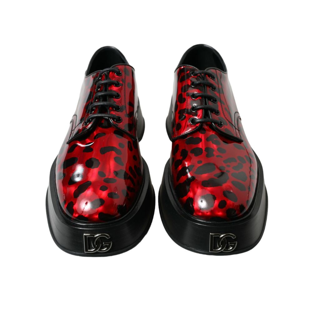 Dolce &amp; Gabbana Red Calfskin Formal