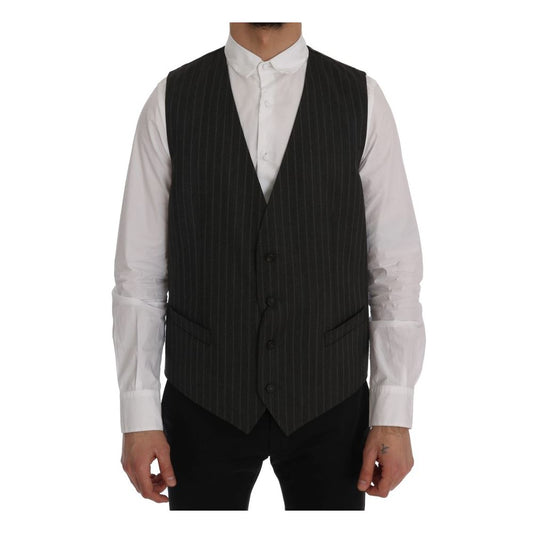 Cardigan en laine grise Dolce &amp; Gabbana
