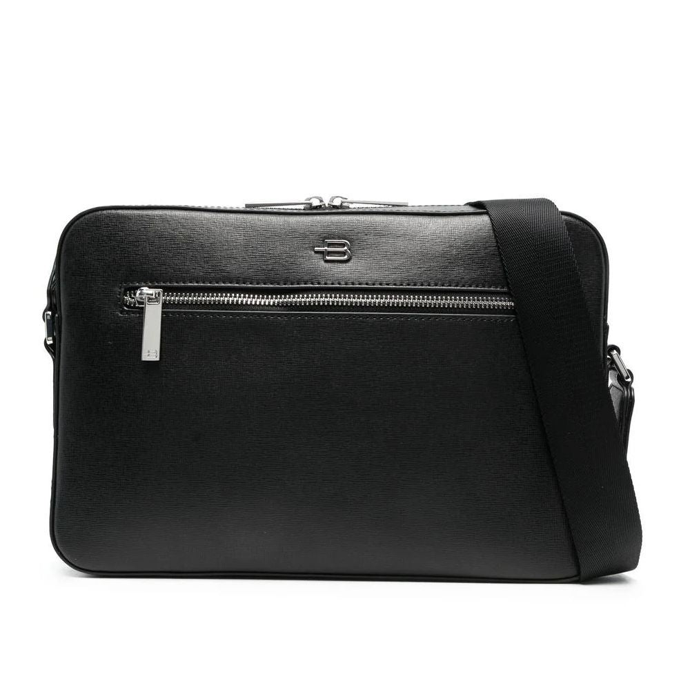 Sac à bandoulière Baldinini Trend en cuir de veau noir